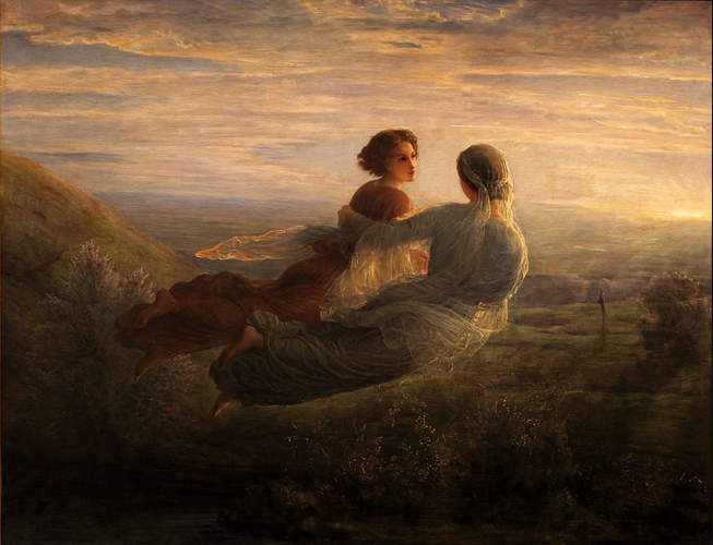 Louis Janmot (French, 1814-1892)
Poeme de L'Ame
Le Vol de lame

#Mysticism #LouisJanmot