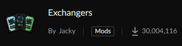 JackyyTV's tweet photo. After over 6 years since the initial release, Exchangers has finally hit 30 million downloads on CurseForge! 🎉🎉
Thank you everyone who has used my MC mods, hopefully I can keep maintaining them for as long as I can! https://t.co/QRcNR0EXRk