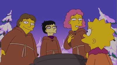 14 years ago Neve Campbell voiced a character on The Simpsons