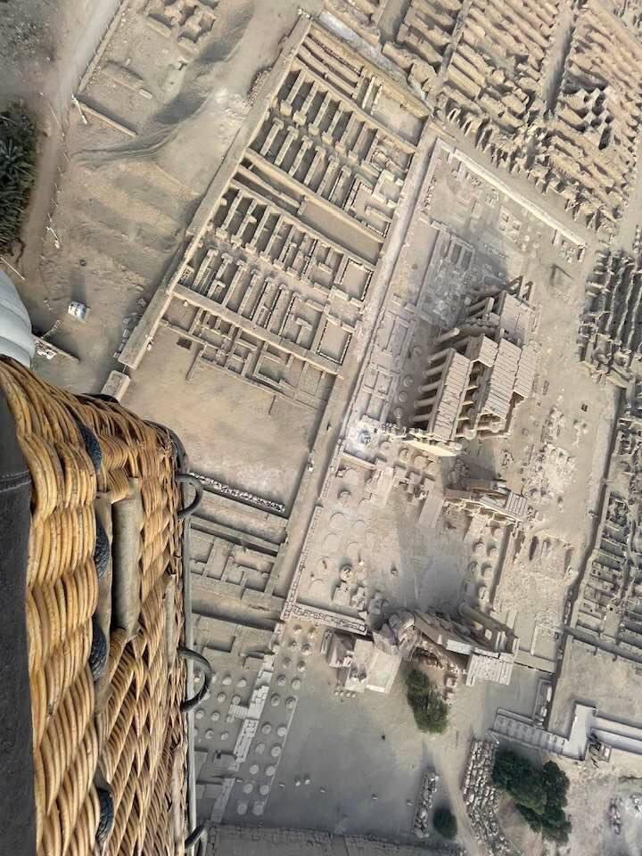 EgyptCurator's tweet image. Flying over the Ramesseum!