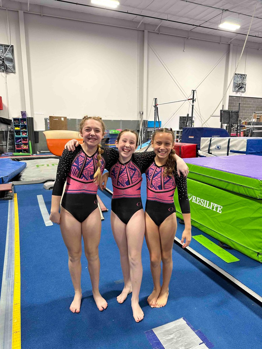 pinngym's tweet photo. Congratulations to Sophia, Violet and Matti for successfully testing out of Level 5 this morning! Welcome to Level 6 ladies 🤩🎉

#PinnGymLife #CompetitiveGymnastics https://t.co/yIQs5z3ima