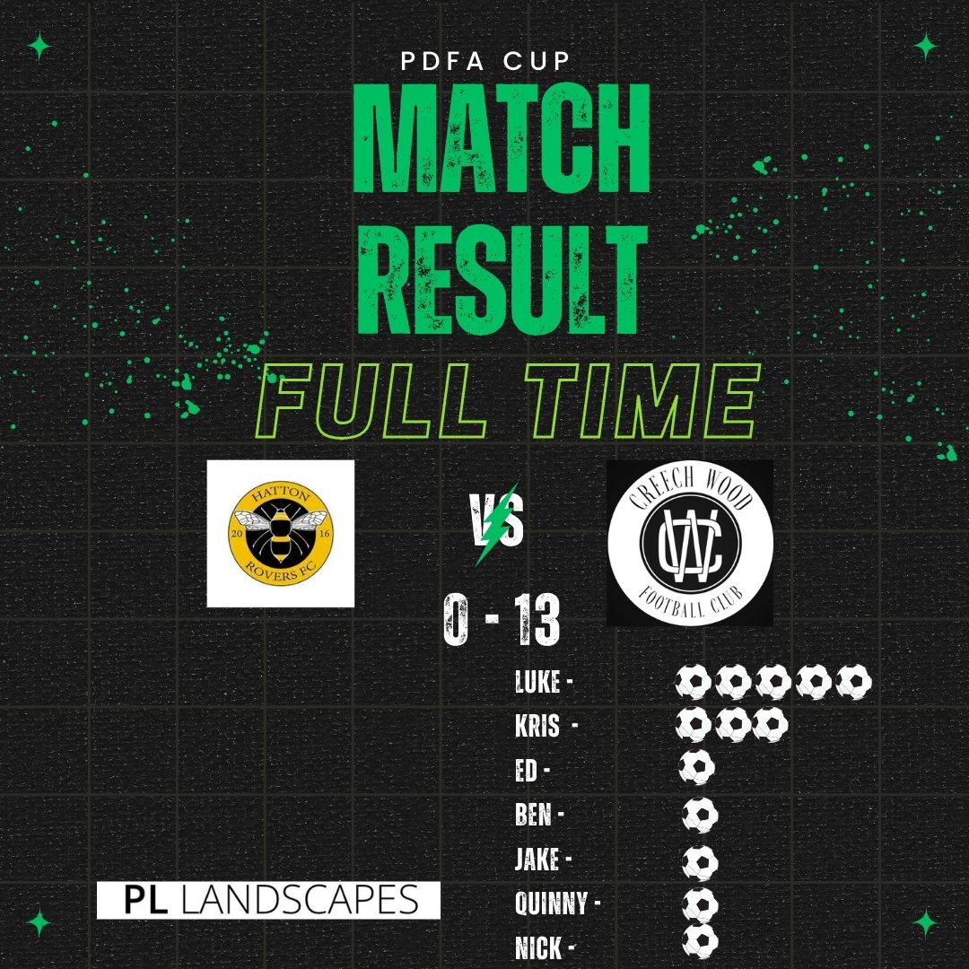 💥 HISTORY: Creech Wood FC record their biggest ever competitive victory with a clean sheet! 13 goals, crazy....