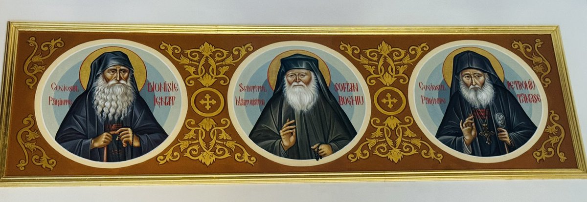 AurelianNicolae's tweet photo. Next generation of Romanian Saints, and probably the first Orthodox Saints of the 21st century, already painted with a halo at the chapel of Bucharest’s National Cathedral.

These new saints will be canonised next year. https://t.co/nHPJGvCFpp