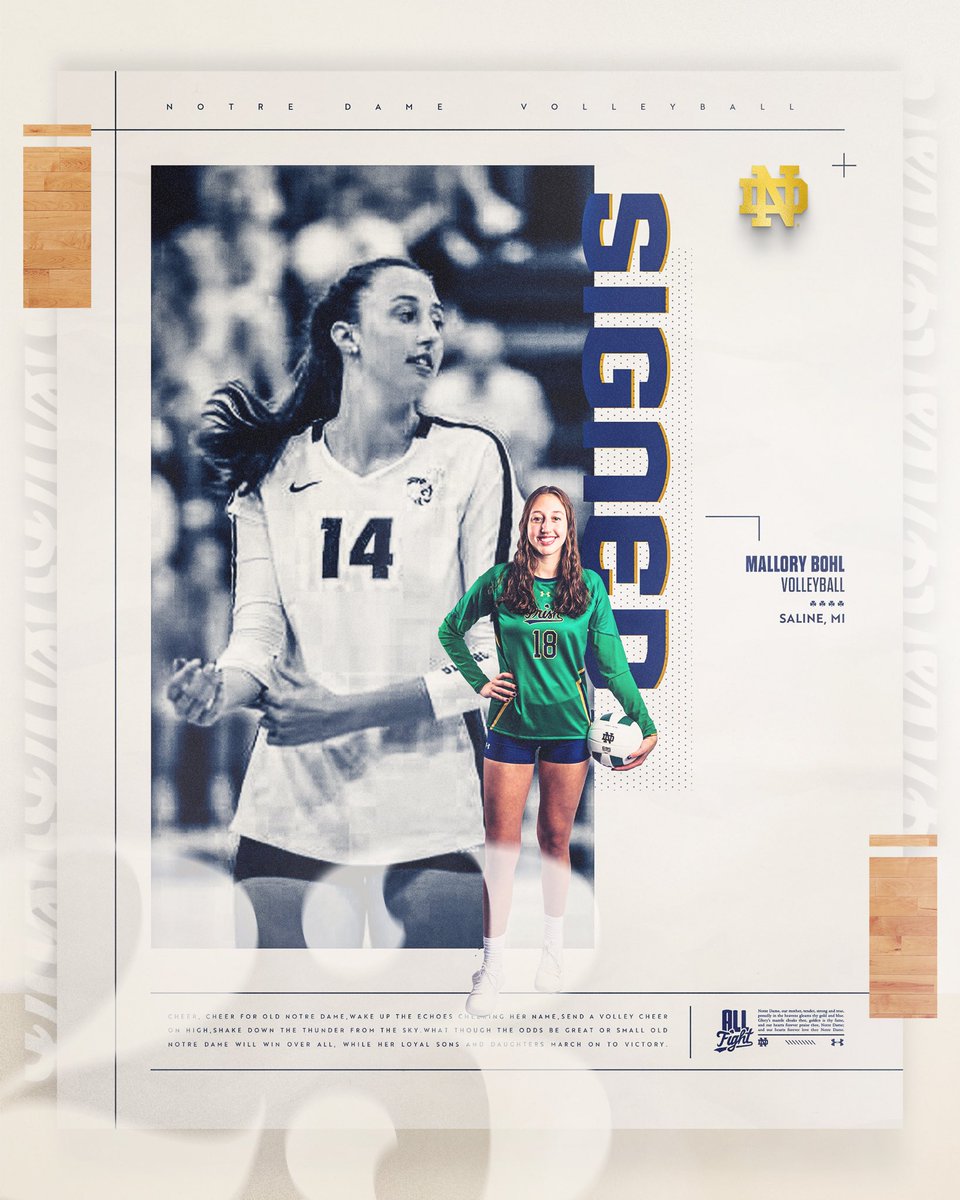 Welcome to the family <a href="/mallorybohl/">Mallory Bohl</a>! 💚✍️

#GoIrish☘️