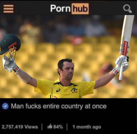 Man fucks entire country of 1.4 billion at once....!

"Travis Head"

#CWC23Final #INDvsAUS