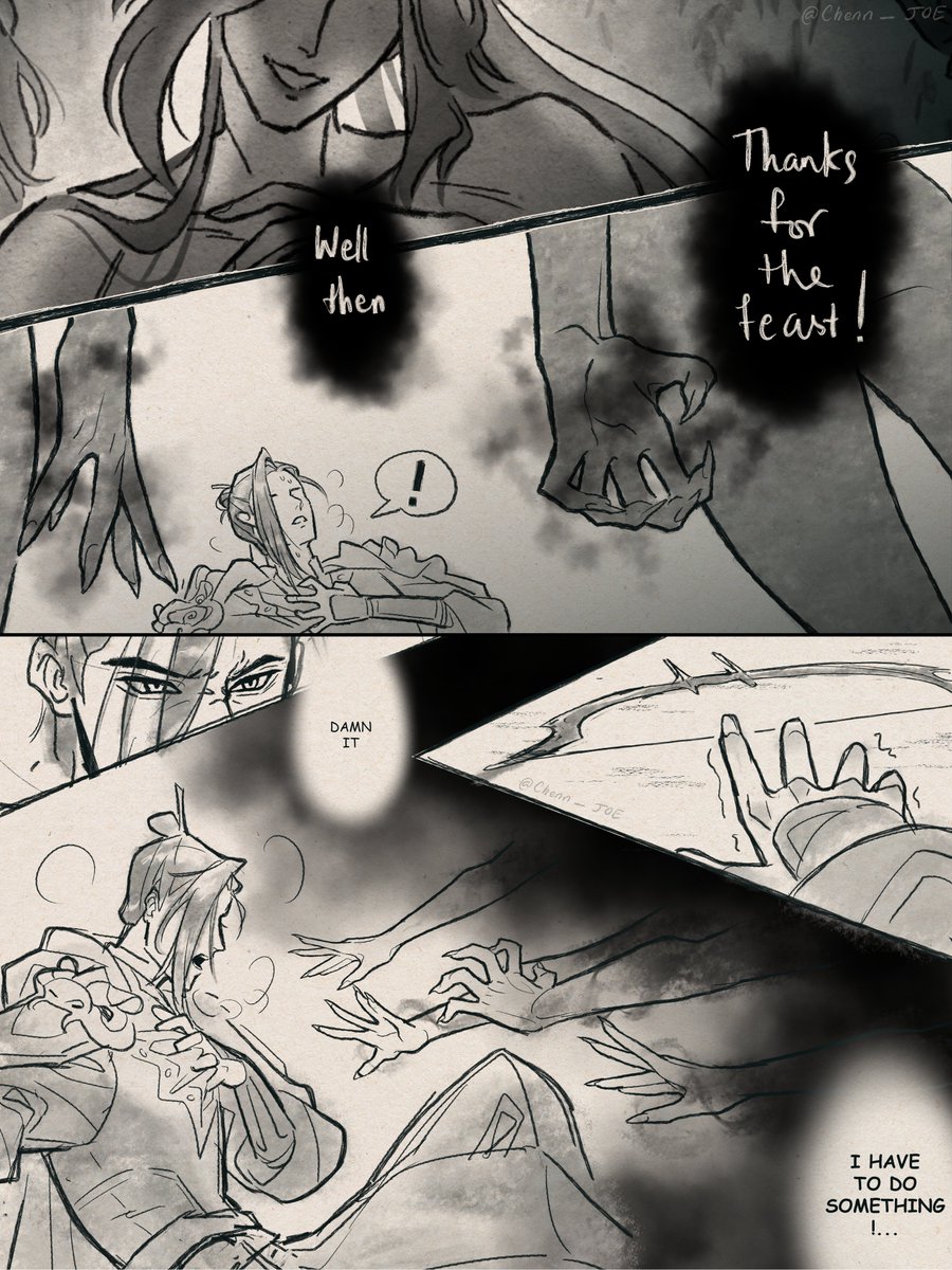 Chenn_JOE's tweet photo. #fengqing 
A 'Land of the Tender' story
(1/2)
_____
Some panels may look a bit icky since it got longer than I expected 😅 https://t.co/dtvwW5sn0d