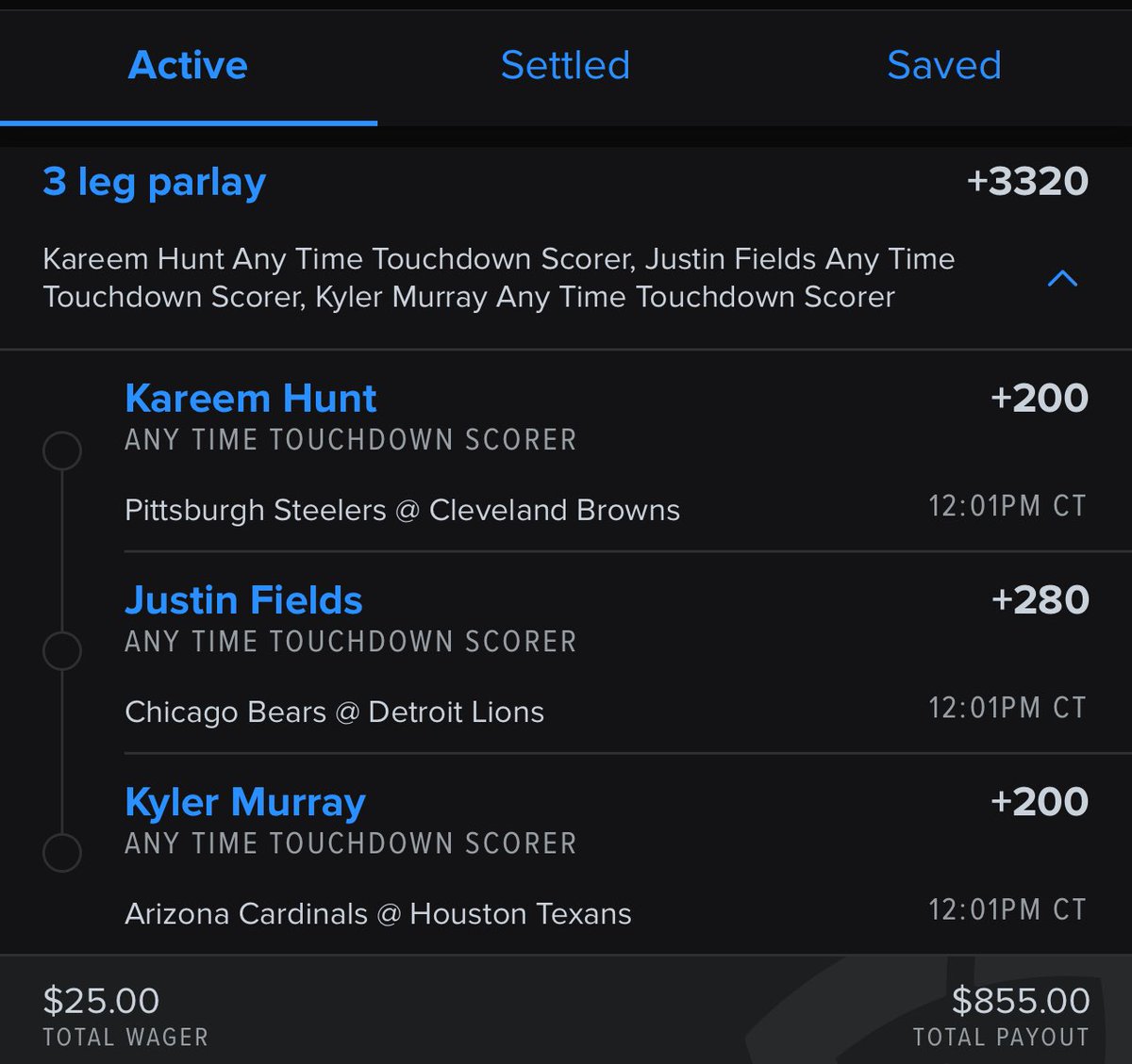 DFSBanks's tweet photo. Here is my anytime touchdown scorer for today. Good luck and have fun. 
 https://t.co/KOMTTl3BjJ https://t.co/K2TnigGMrP