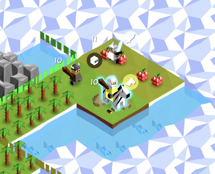 Polytopia has a tribe of swordsmen who wear KKK robes, live in Halloween world, and their theme is rock music