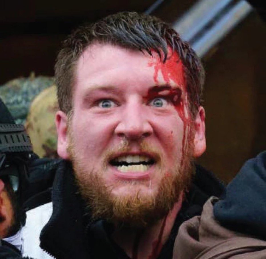 The face of a Maga “peaceful protester” on January 6/2021.