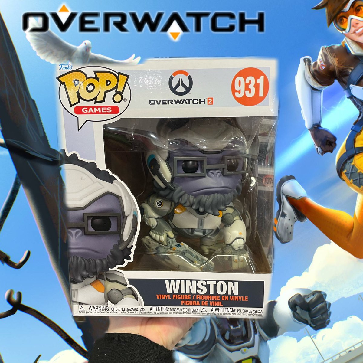 🦍 OVERWATCH 🦍 Winston Funko POP from OVERWATCH 2 now available in store! Be sure to add him to your collection today! #overwatch #overwatch2 #games #gaming