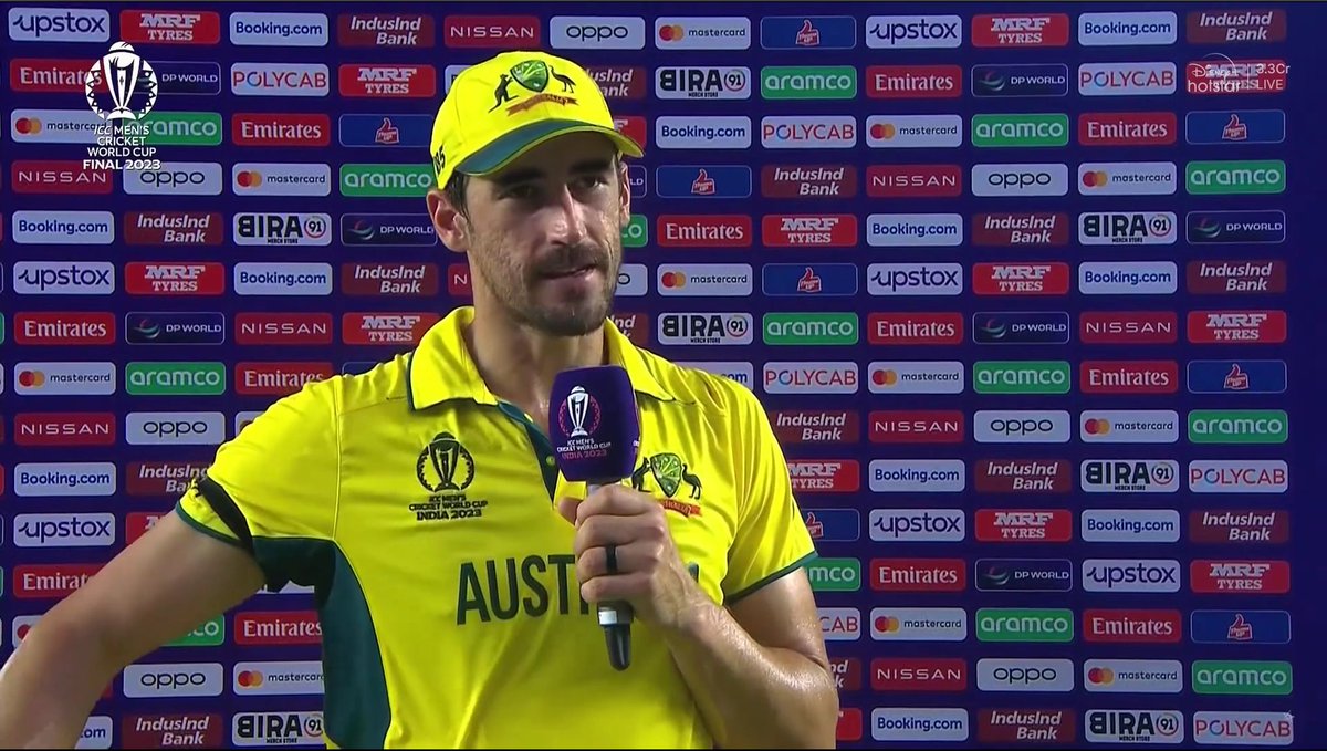 Starc said 'It's not an easy wicket to bat'.