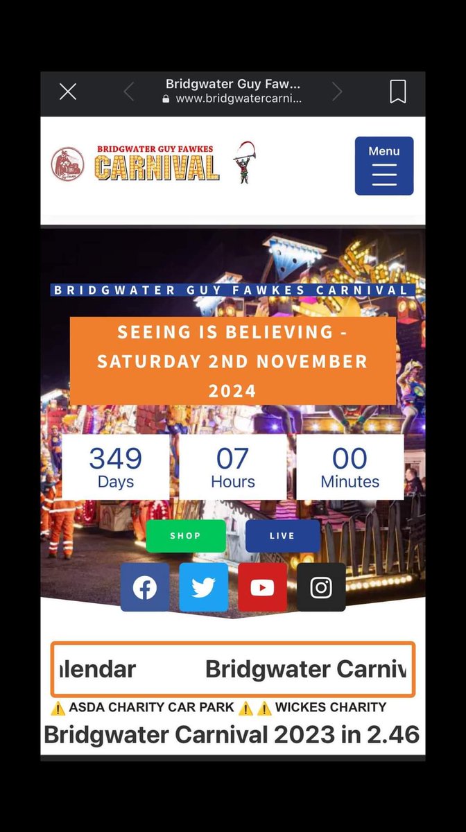 The count down begins for the next carnival county circuit… who’s looking forward to next year ? 😏❤️ 
!*ORDER NOW*! :
bridgwatercarnival.org.uk