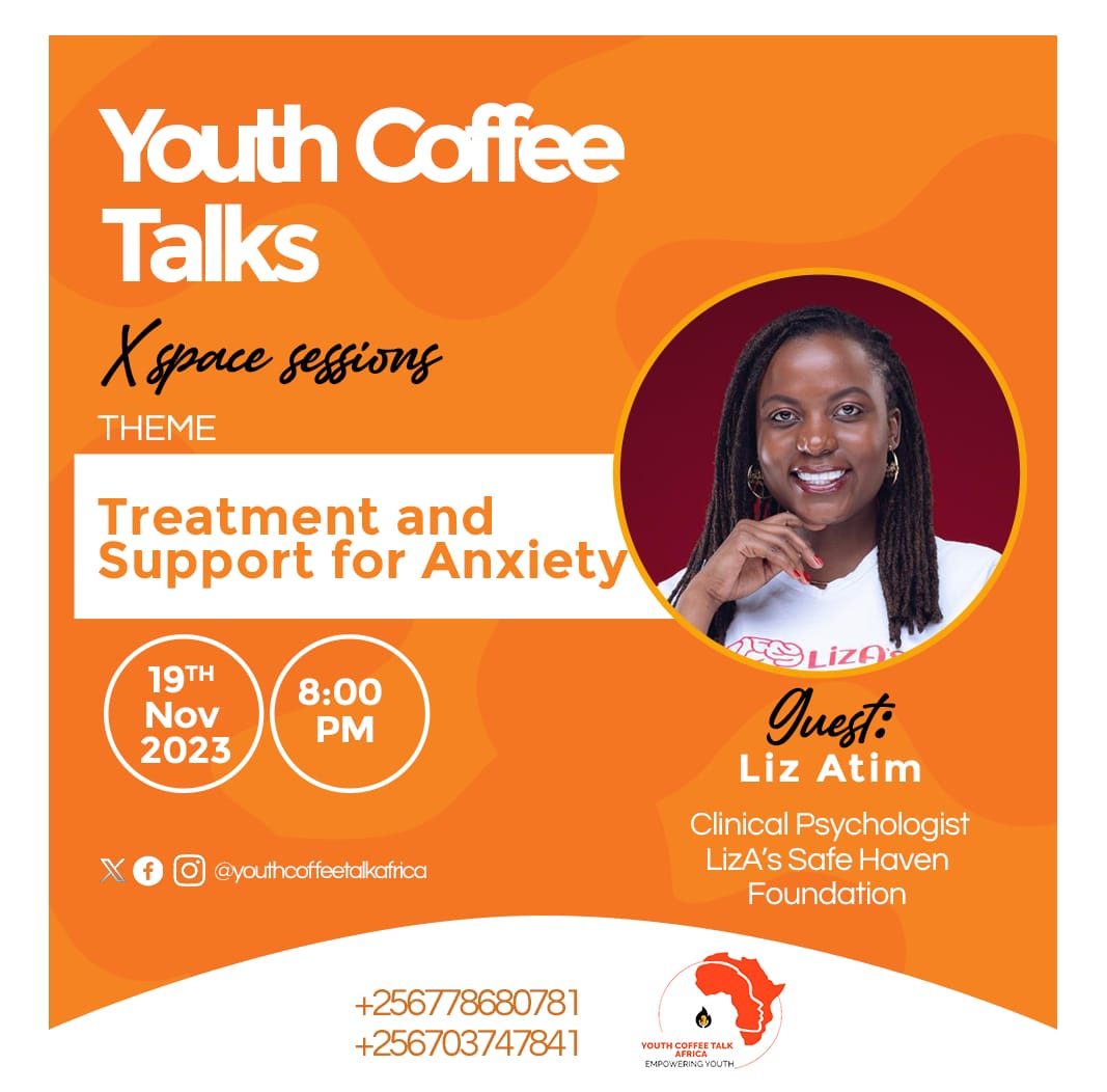 As we return from the #BusogaRoyalWedding, 

 join us tonight at 8pm on X spaces for a discussion with Liz Atim on "Treatment and Support for Anxiety." 

Gain valuable insights for mental well-being. Don't miss out!

 #AnxietySupport #MentalHealthAwareness