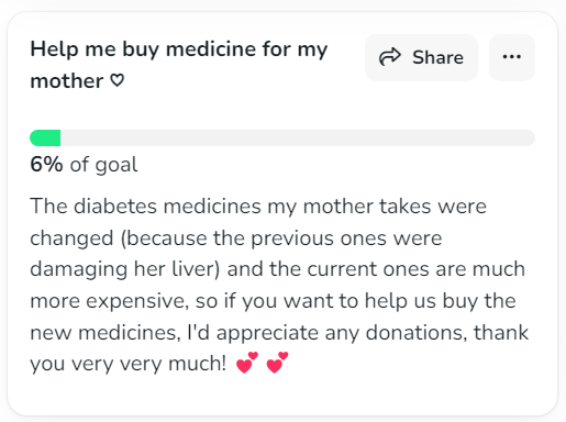 skii_ryu's tweet photo. Hii guys, recently the diabetes meds that my mom takes were changed cuz the ones she was taking previously were damaging her liver, causing her a lot of pain and discomfort, but the current ones are very expensive and have to be bought monthly + https://t.co/bDZfAnpB9K