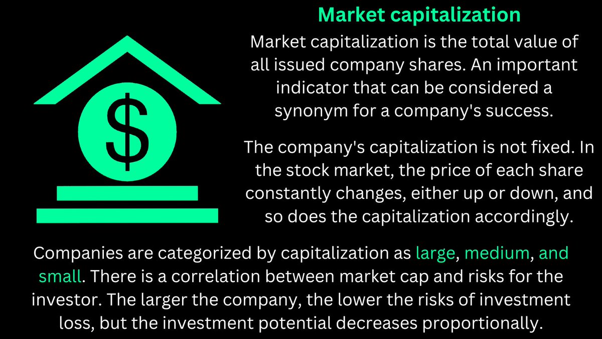 It is one of the simplest indicators for a novice investor.

Market capitalization will allow you to immediately determine how successful a company is.

Market сapitalization dispels the notion that the higher the share price, the more successful the company.