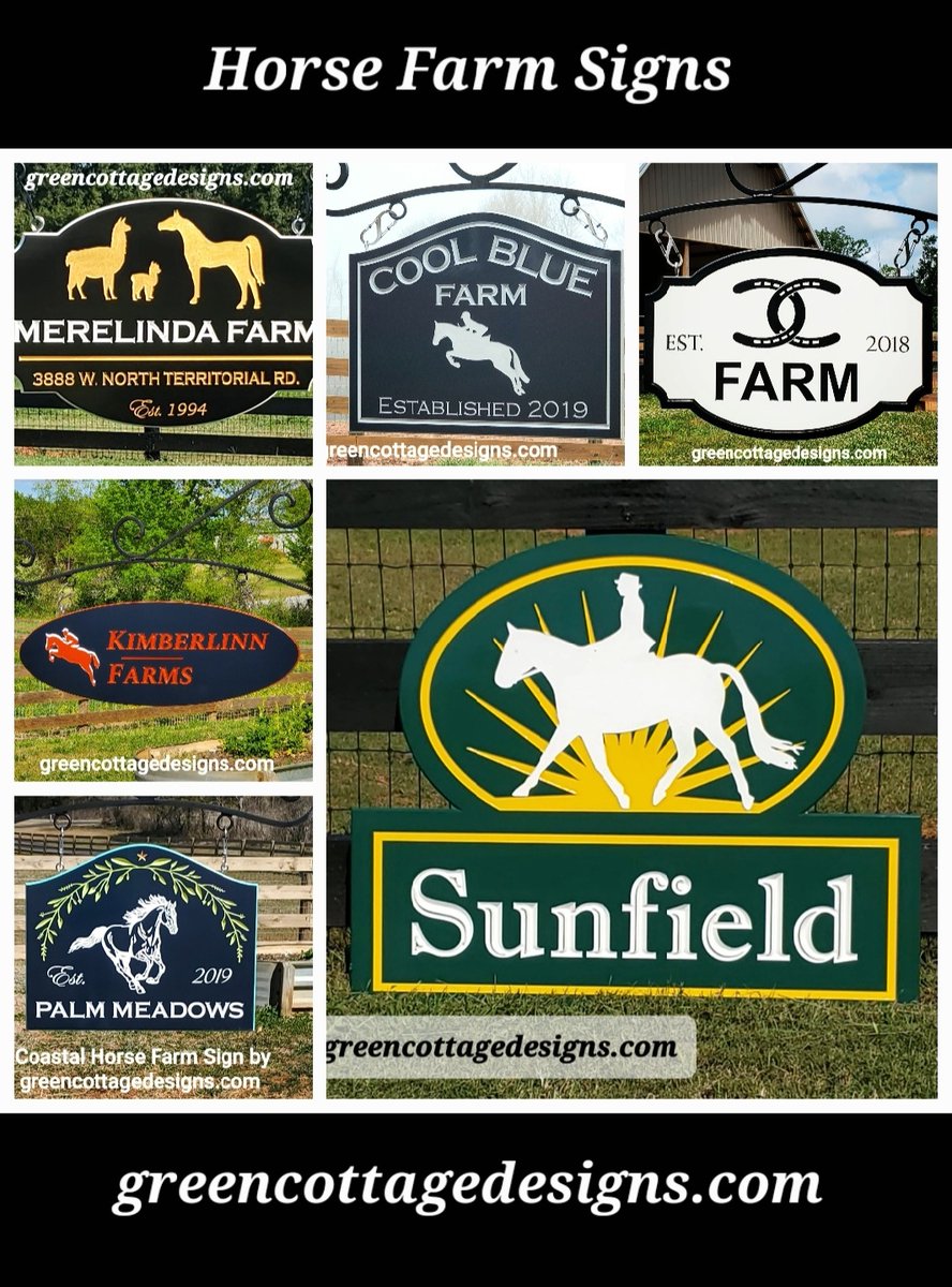 cottage_green's tweet photo. Farm Signs Equestrian Estate Entrance Signs Horse Farm Logo Signs Training Lessons Riding Academy Address Signs by https://t.co/mxWEx0ly9j #Dressage #HunterJumper #horsefarm #customfarmsign #EquestrianCenterSignage https://t.co/B2DU39KYYC
