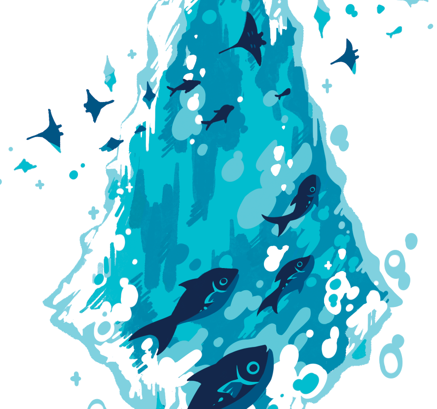 Fenrishion's tweet photo. Hear, Feel, Fish--

A new shirt debuting soon for dec/jan's opening :)c 
(and maybe as a sticker/totebag as well!) https://t.co/xIhbQC4pXI