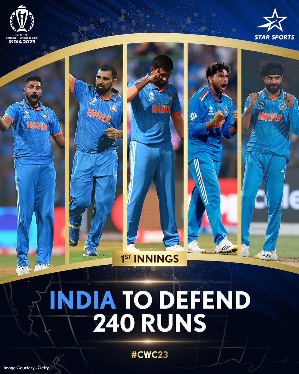 Challenging conditions, but #TeamIndia are all set to turn the tide.

On to the FAB 5 to do what they've been doing best! 💪💥

Tune-in to the Final #INDvAUS, LIVE NOW on Star Sports Network
#CWCFinalOnStarSports