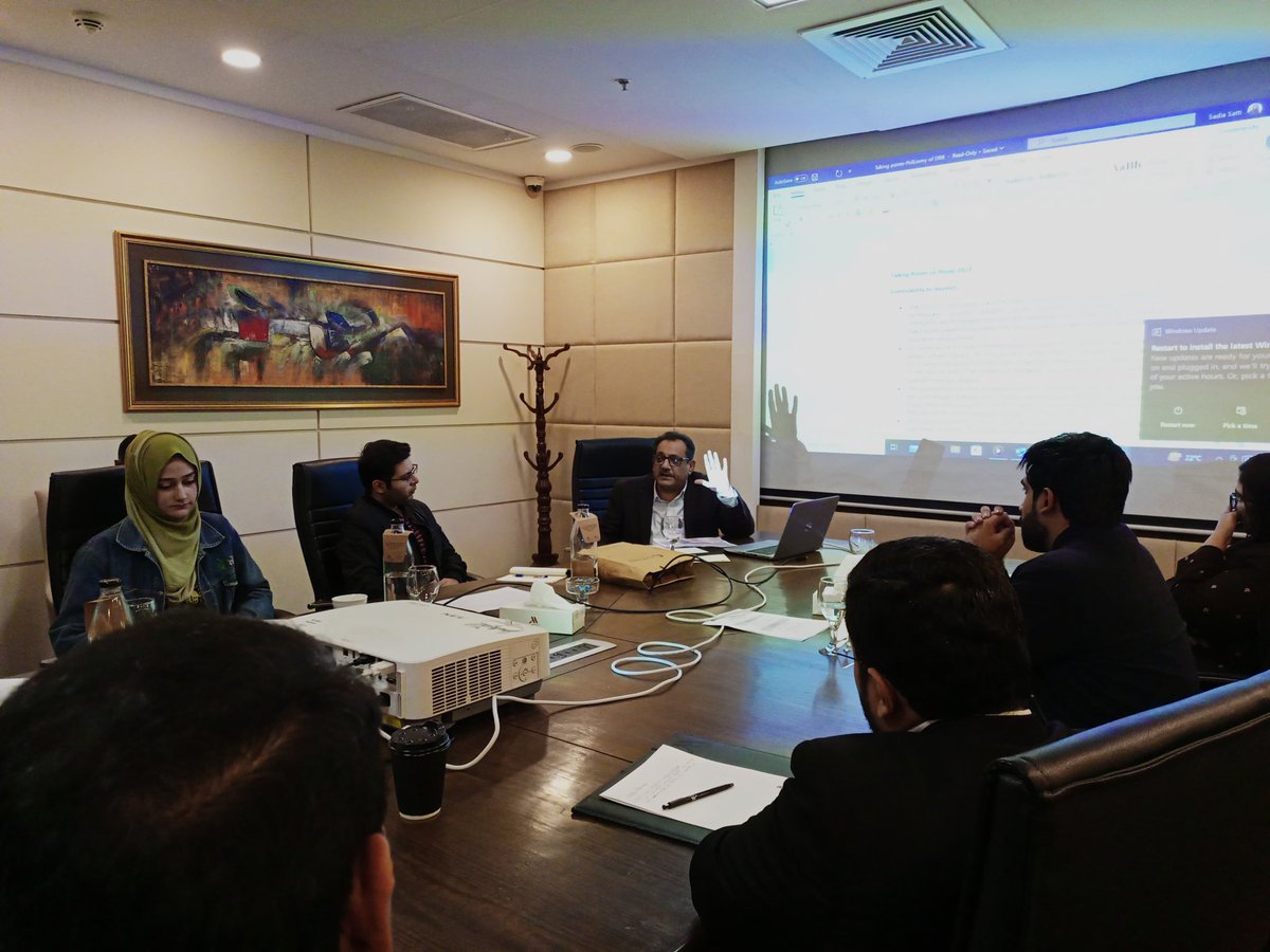 SDPIPakistan's tweet photo. @Abidsuleri @vaqarahmed @Sajidaminjaved @KhalidWaleed_ @SattiSadia @shafmunir @Uba1drehman_7 @emeskay @PkWomenInEnergy @DrRaziasafdar @ndrmfpk In Capacity Building Hub by Center for Learning and Development (CLD) Dr. Shafqat Munir (@shafmunir) gave an orientation of upcoming lecture series on Political Economy of Disaster Risk Reduction. #SIE2023 https://t.co/dUU6uIiwal