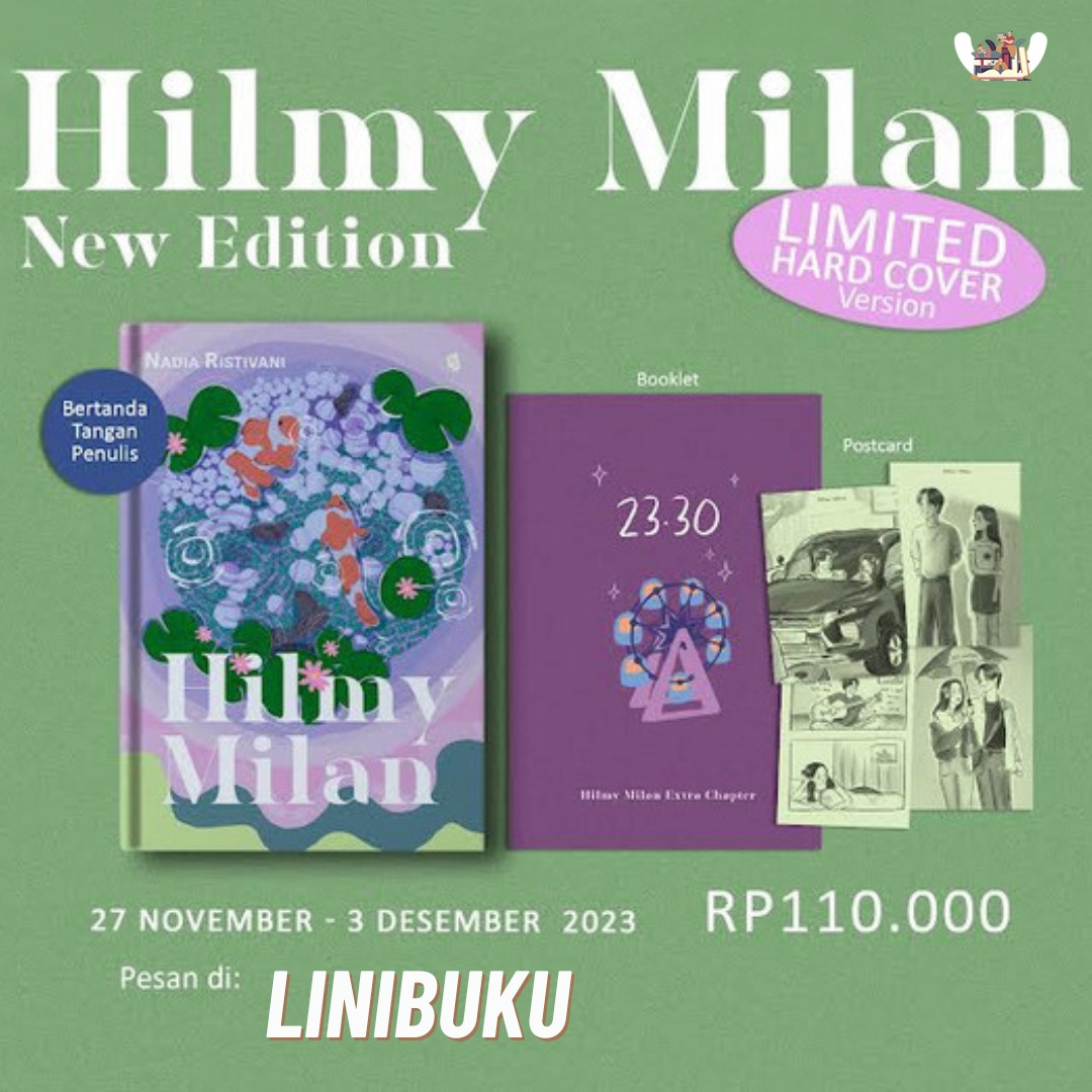 linibuku's tweet photo. Hilmy Milan NEW EDITION 🥳
Edisi Double Cover dan Hard Cover udah bisa diorder mulai 00.00 WIB malem ini di Linibuku, yaaaa 😆🔥

Link tergecep klik disini: https://t.co/YBFOeqEnTt

Siapa yang gak sabar? 🤩👊
_

@Bukune @ijoscripts ✨ https://t.co/cXKtnieh81
