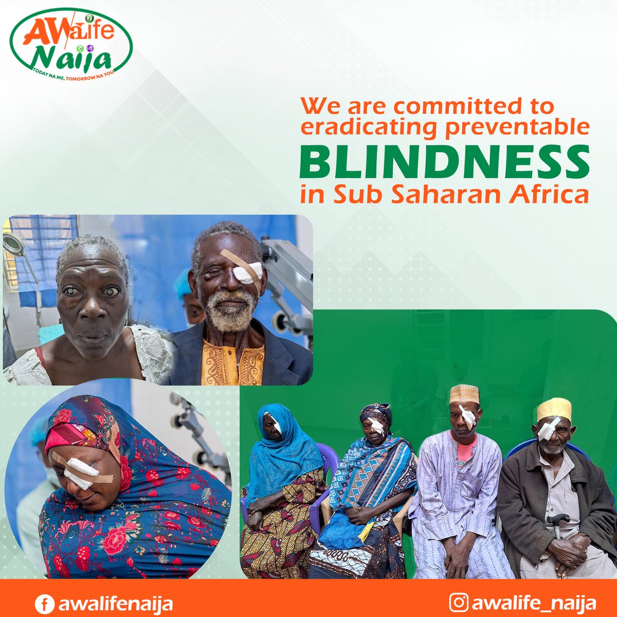 awalife_naija's tweet photo. We are committed to eradicating preventable blindness in sub Saharan Africa.
#awalifenaija #awalife #SocialEnterprise #profitforpurpose #african #sahara #nigerian #fornigerianbynigerian #sunday https://t.co/3OgsxfAsYd