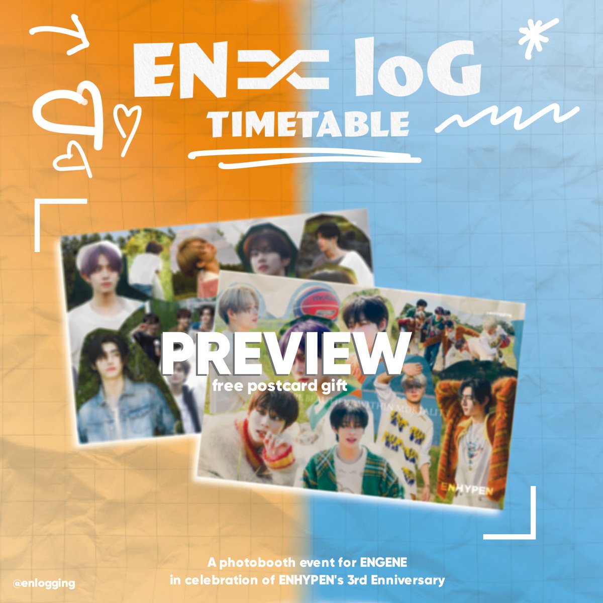 enlogging's tweet photo. ENGENE-loG UPDATE 💬

"엔진!! 기대 많이 있어요?"
"ENGENE!! Are you looking forward to it?"
--
a special postcard gift for ENGENE 

only at Solace Studios Lucky Plaza 💖

#엔진의순간 #ENgene_loG #EN_niversary #ENHYPEN https://t.co/DTxQrKuRn5