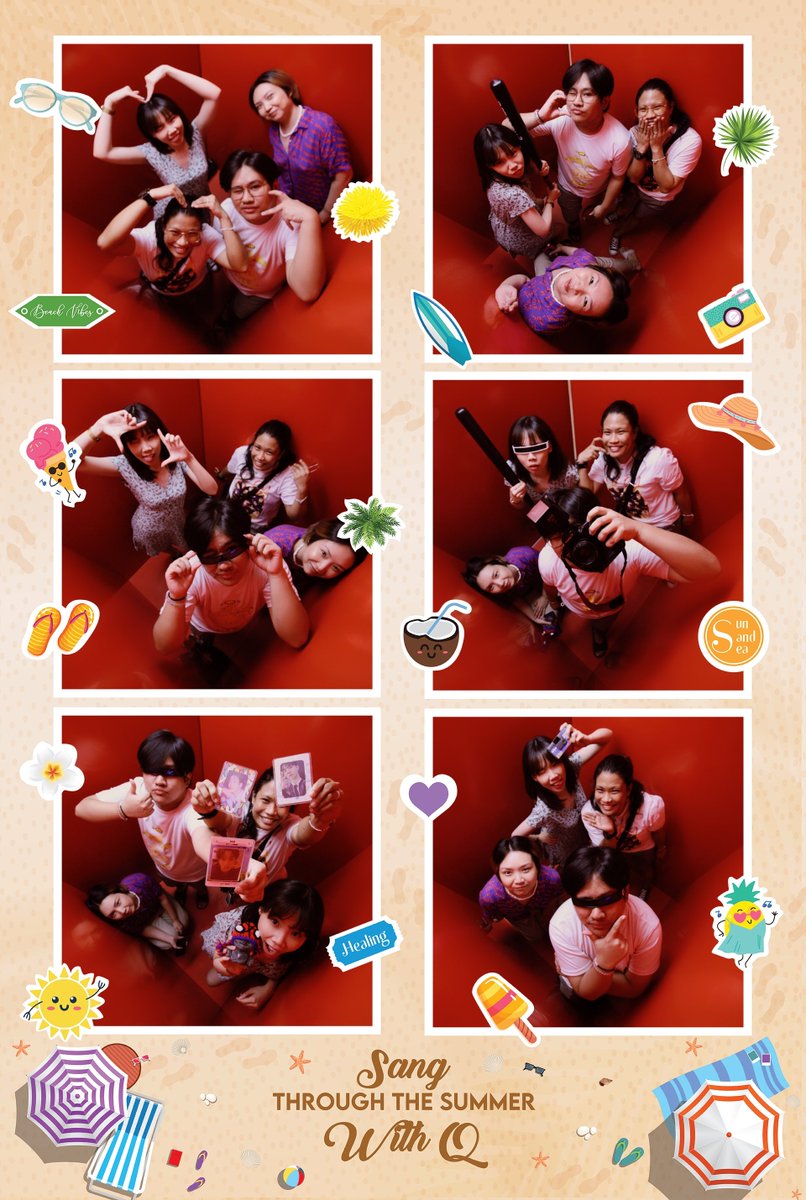 EricKai_Erin's tweet photo. Chaotic photobooth moments with deobis 
We had no idea what we were doing. No planned poses whatsoever 🤪
#SANGmmertime_Quest

@gqpark_ @juyeonmonamour @ssangric https://t.co/viK4D61XMG