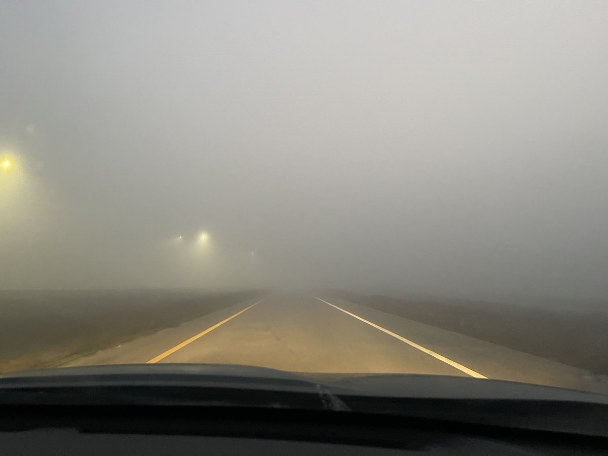 The fog this morning is unreal. 
Driving to airport, husband says “of all the days, why is it foggy now??” 
4yo: “the sky chooses, daddy. Not us”
Fair enough. 
#Houston #houstonweather <a href="/SpaceCityWX/">Eric Berger</a> <a href="/mattlanza/">Matt Lanza</a> <a href="/abc13weather/">Houston Weather</a> <a href="/KPRC2/">KPRC 2 Houston</a>
