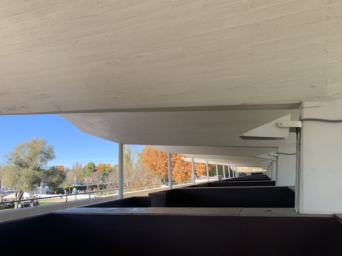 ingeniquitecto's tweet photo. Siempre que vengo al Hipódromo lo hago para disfrutar más hacia atrás que hacia delante.
Esta grada de #EduardoTorroja es mi top 1 mundial.
#poesiaestructural
#estatica
#detallesconstructivos https://t.co/0kQ7XPgq1h