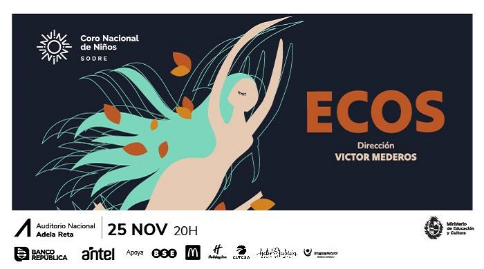 Contrapunto, nota contra nota, como si fuese la repetición de Eco.

El 25/11 nos preparamos para disfrutar una vez más del arte de nuestros más pequeños bajo la atenta mirada y dirección del maestro <a href="/mederosvic/">Víctor Mederos</a> 

ℹ️sodre.gub.uy/evento/ecos/20…