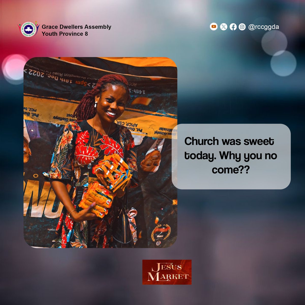 rccggda's tweet photo. Man shall not live by bread alone but I go chop spaghetti😌
#sundayservice
#jesusmarket
#church
#rccggda https://t.co/lm5N26b3yj