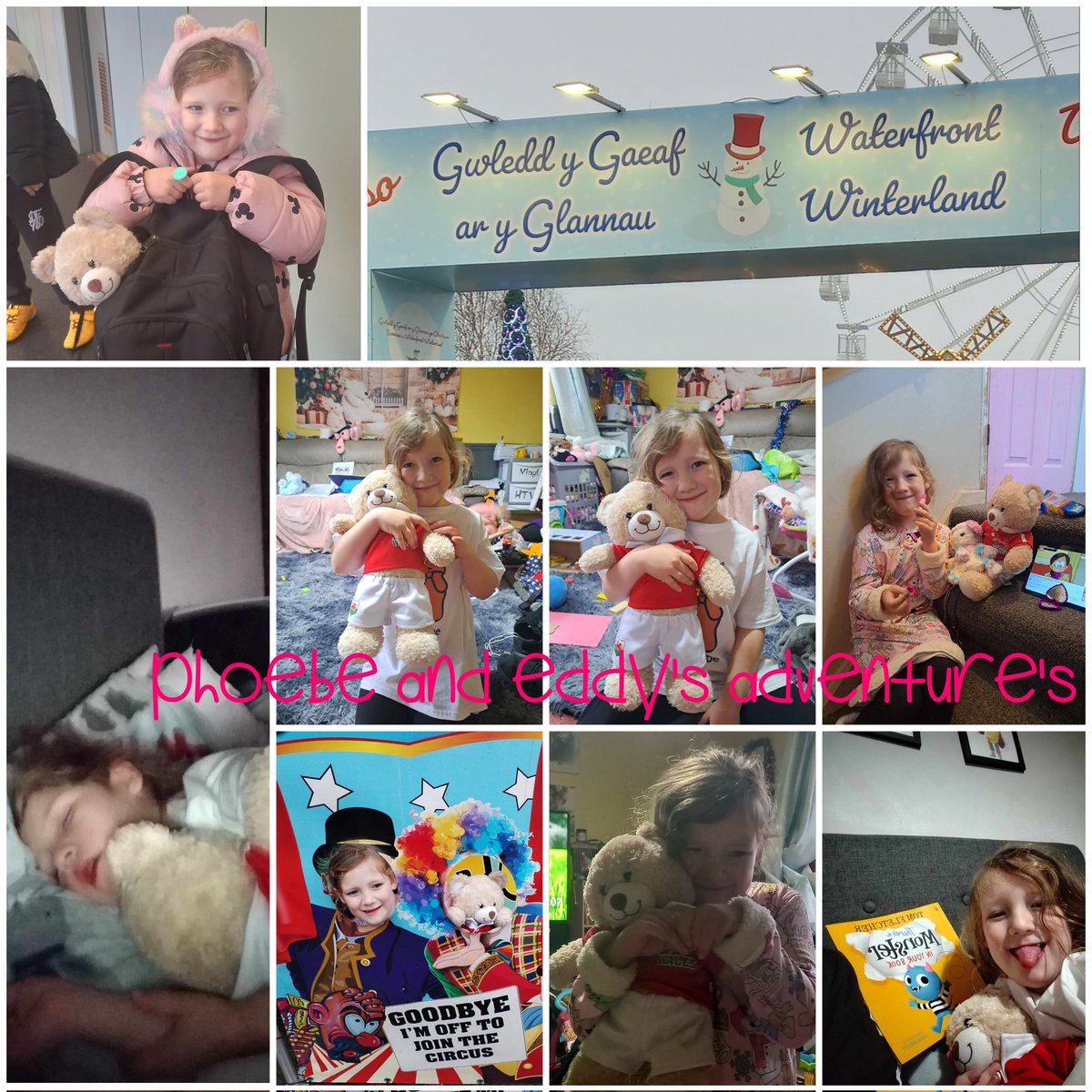 Phoebe had a wonderful weekend with Eddy the Teddy. We took him to Swansea Winter Wonderland, he got to go on the train and had his photo taken in a circus stand. He also enjoyed fun and games in the house on a rainy Sunday.
@YBB_Yr1_2