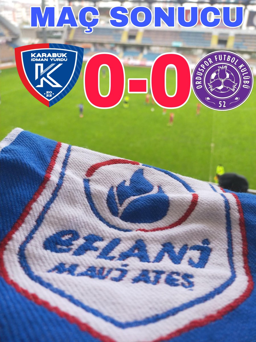1se 1 15'se 15 puan dedik ilk puan geldi.
#KarabükünTakımı #KarabükİdmanYurdu