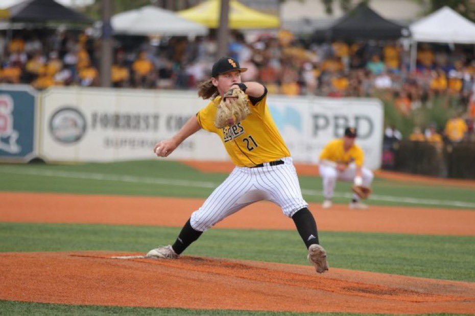 democracyrock's tweet image. It is 89 days until @SouthernMissBSB opening day!! Also 89: the number of strikeouts @Billy_Oldham21 threw in his first season with us in 2023. Can’t wait to see what he brings in 2024! #SMTTT #OsEra #PitcherU 💛🖤🦅⚾️🔥