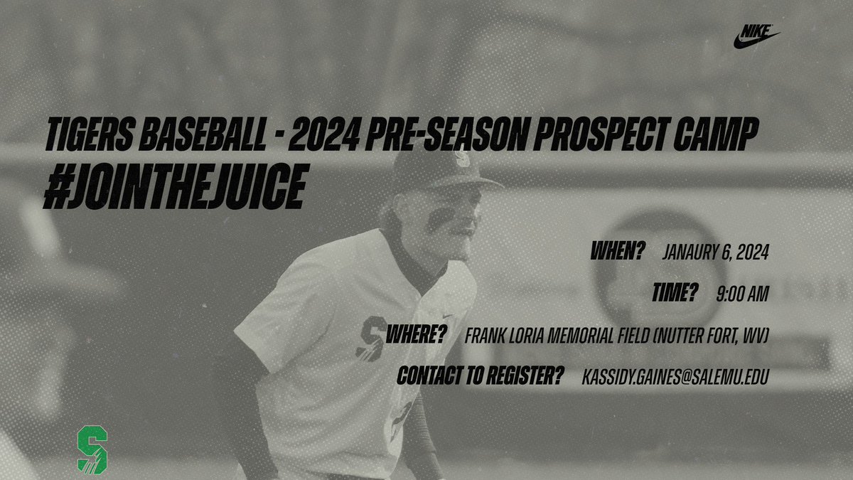 🗣️2024’S-2026’S🗣️

⏳We are now 48 days away from our annual Prospect camp in January⌛️

💨50 SPOTS available &amp; they are going QUICKLY💨

$75 Early Bird Registration thru January 1
$100 after January 1 

#ControlThePACE