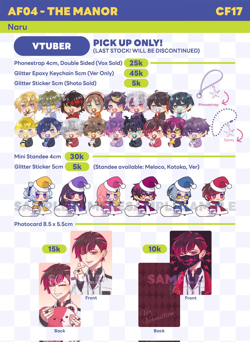 (1/4) RT Thank you! 💖

CF17 order open!

Deadline:
Pick up 24 Nov
Mail 3 Dec

Order here:
linktr.ee/weeaboobrothers

Mail order bisa splitpay di ijo (min order 50k+fee 8.5% u/ free ongkir)

#CF17 #comifuro17 #comifuro17catalog #cf17catalog #comifuro17catalogue #cf17catalogue