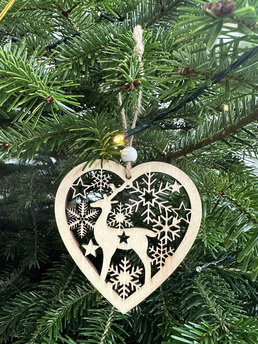 Christmas has arrived! Love my wooden decorations 🥰