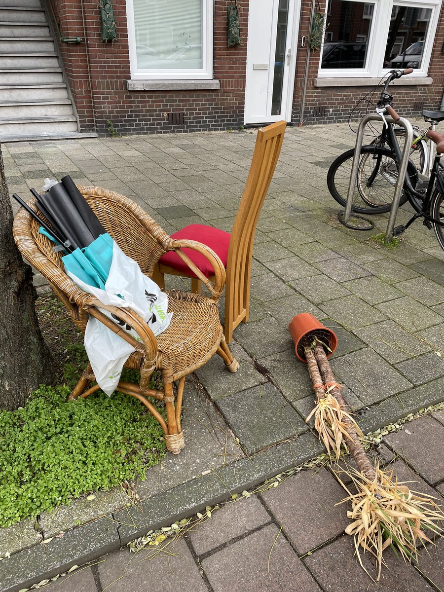 MargotDeBoks's tweet photo. Stoeltjes voor @tapijtje met gratis kamerplant @GemeenteDenHaag DeGenestetlaan #isgemeld https://t.co/KB4SJpUtwO