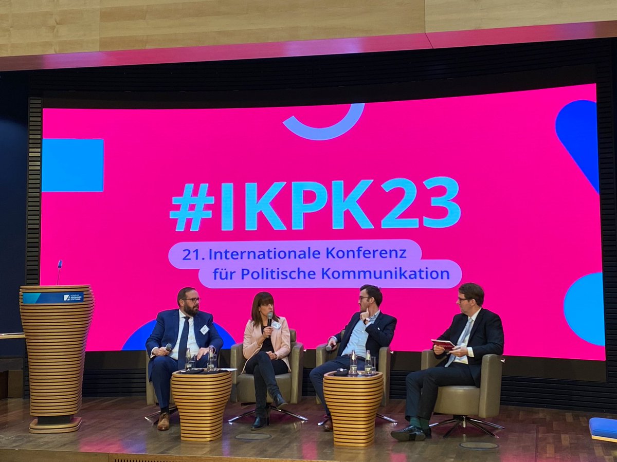 #IKPK23 von <a href="/KASonline/">Adenauer-Stiftung</a> bedeutet 2 Tage im Zeichen der Politischen Kommunikation mit Perspektiven aus Praxis, Wissenschaft &amp; Journalismus <a href="/ajungherr/">Andreas Jungherr</a> <a href="/j_reuschenbach/">Julia Reuschenbach</a> <a href="/gordonhoffmann/">Gordon Hoffmann 🇩🇪 🤝 🇺🇦</a> <a href="/mmachowecz/">Martin Machowecz</a> <a href="/meinungfuehrer/">Simon Kruschinski▲@meinungsfuehrer.bsky.social</a> <a href="/liquid_wording/">Bendix Hügelmann</a> <a href="/JasFitzpatrick/">@JasFitzpatrick@ma📯</a> <a href="/theresahein_/">Dr. Theresa Hein</a> <a href="/saelhoff/">Philipp Sälhoff</a> <a href="/CharuPragya/">Charu Pragya🇮🇳</a>