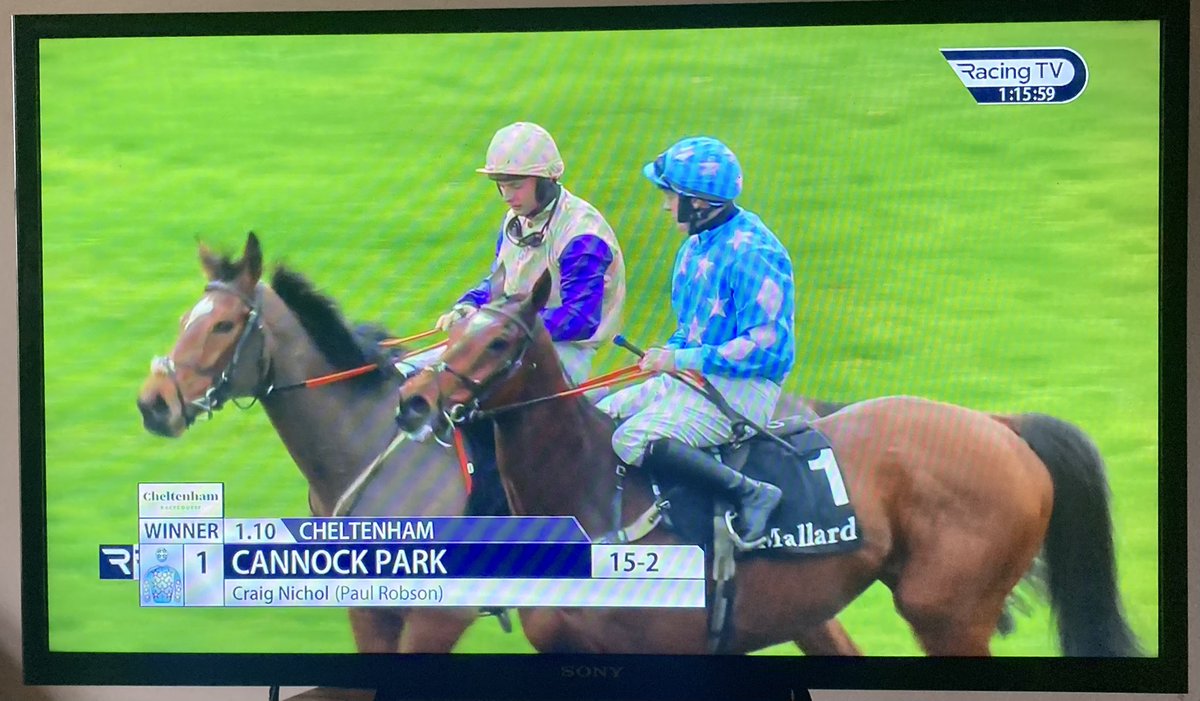 Wonderful what how important a racing centre Hawick is currently, as it has always been. Great win there at @CheltenhamRaces for a trainer & jockey both from Hawick.