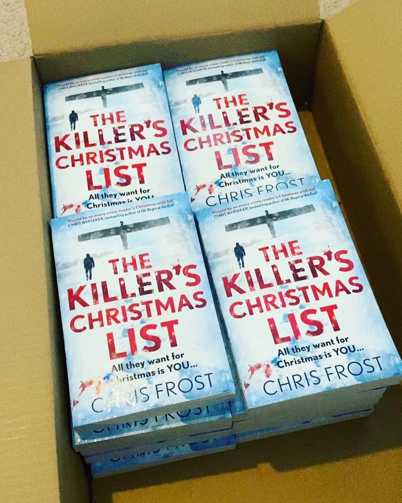 How about one last #giveaway before publication day on Thursday? RT to win a signed copy of The Killer’s Christmas List, and I’ll pick a winner tomorrow! Best of luck 🎅🏻 🎄 🔪