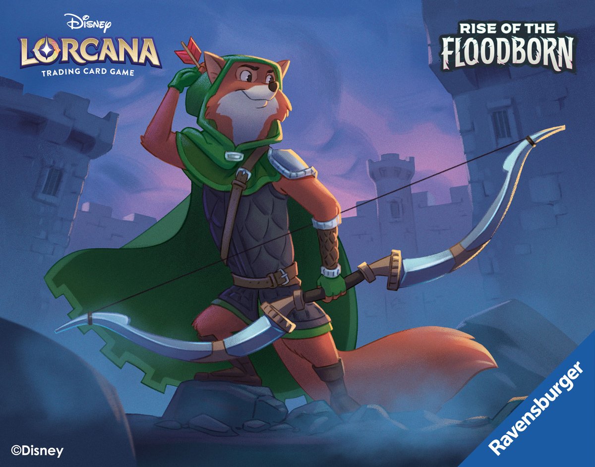 I'm officially a Disney Lorcana artist! Here's a card that i painted for Lorcana's 'Rise of the Floodborn', many of you probably already know how fond I am of drawing foxes, and it sure has been a great pleasure and honor that I got to illustrate Robin Hood. ©Disney