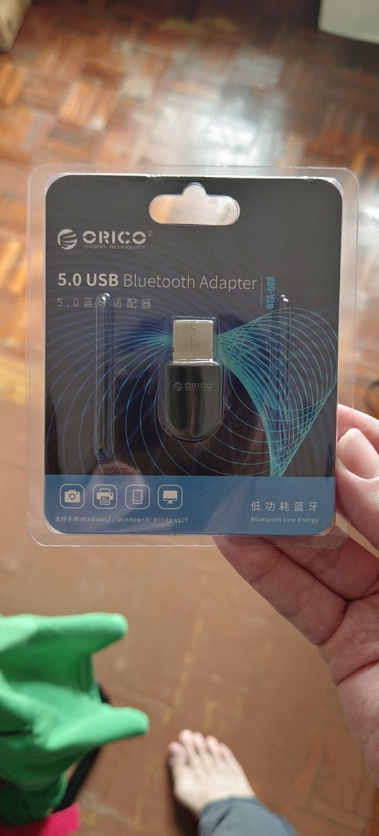 yenkeey's tweet photo. Orico USB Bluetooth Receiver 5. 0, the model is BTA-608, 20m acceptance range is suitable for Windows 7, 8, 10. suitable for Bluetooth keyboard, Bluetooth mouse, Bluetooth speaker, Bluetooth headset and so on. The chipset is RTL8761BUV. 
#orico  #usbbluetoothreceiver https://t.co/RnkK4UpOuW