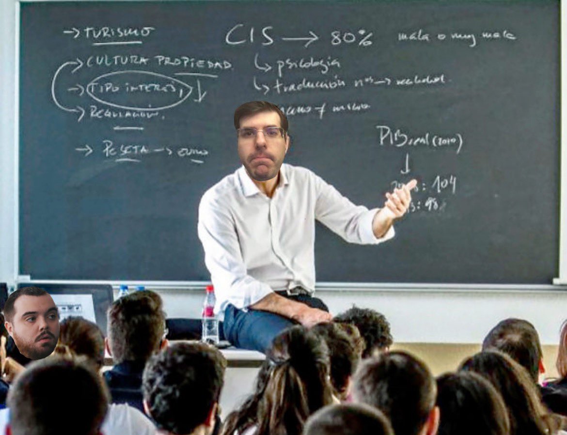 Plantachuck's tweet photo. @AshleyKang He is the @IbaiLlanos professor at the university (knowledge of the environment @KuentinLoL ) https://t.co/R9kL3moEKx