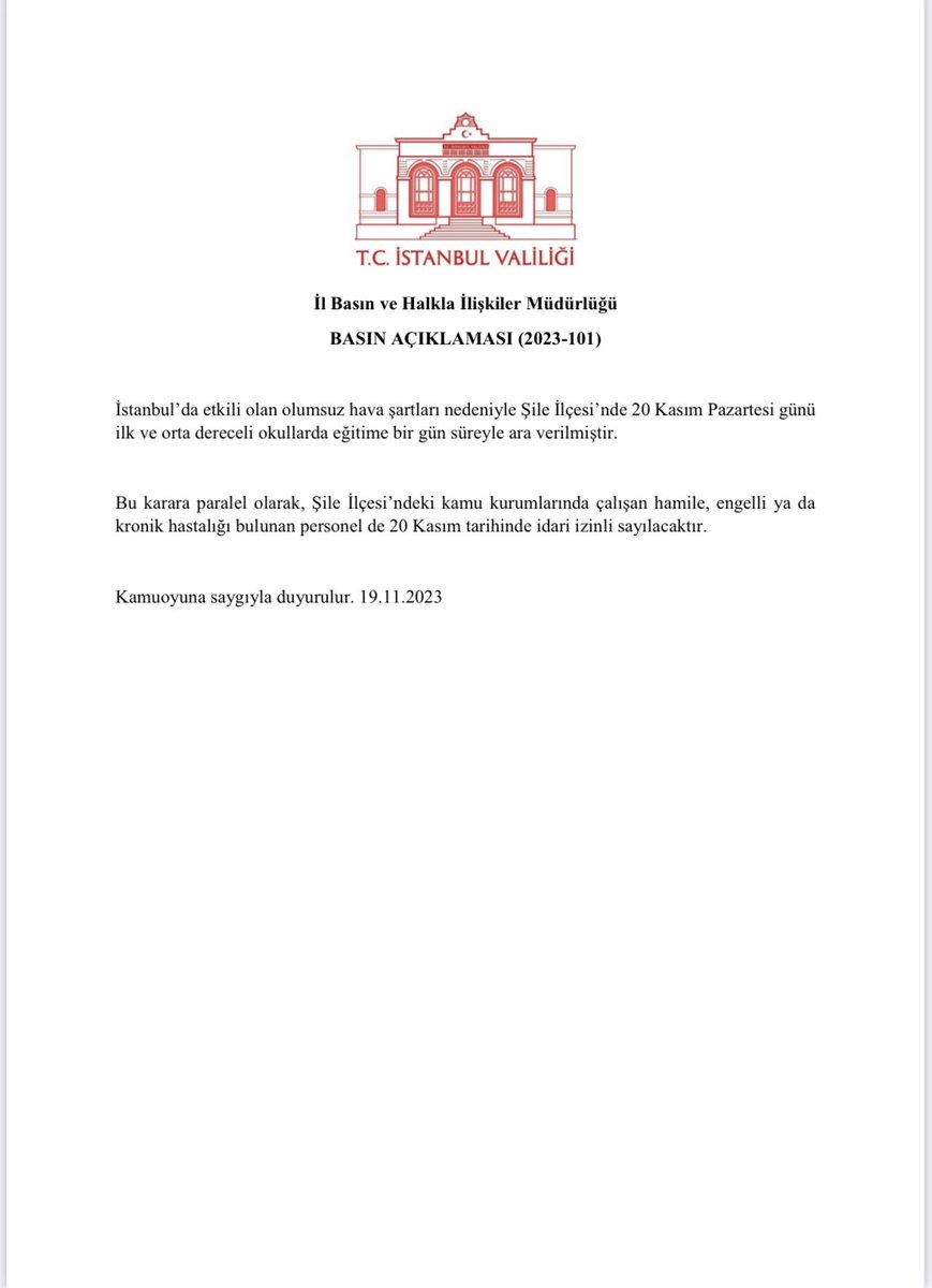 TC İstanbul Valiliği tweet media