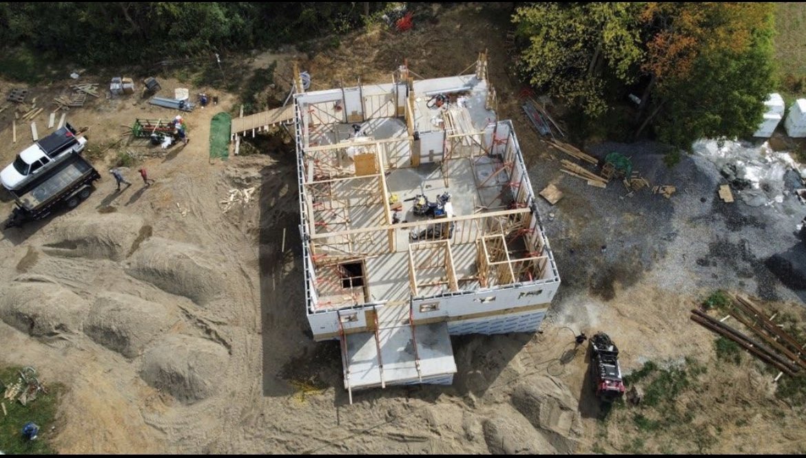 IcfNexgen's tweet photo. Indiana project drone pics. NexGen ICF trained, consulted and supplied the materials for this project. 

Call today if you need us to help you with your project! 1-877-669-4423

#saferoom #energyefficient #concrete #constructionsite #construction @ICFBuildings https://t.co/nPea6yd4UJ