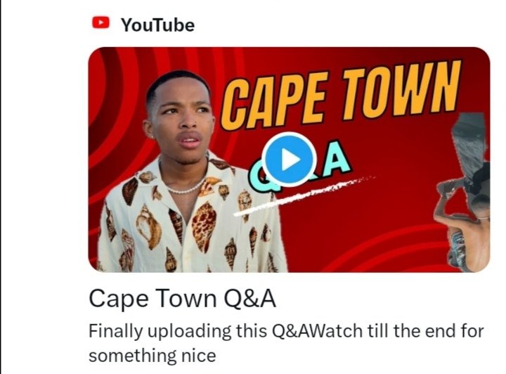 I enjoyed this if u have not watched it yet please go watch it 🙂💃💃

THABANG YOUTUBE VIDEO
Thabang
#ThabangMazibuko