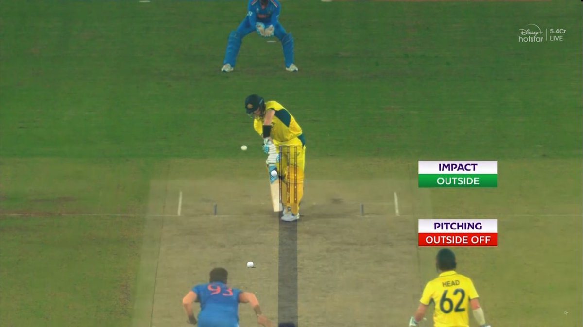 mufaddal_vohra's tweet photo. It was not out, but Steven Smith didn't review. https://t.co/pyKbs1BZ5i