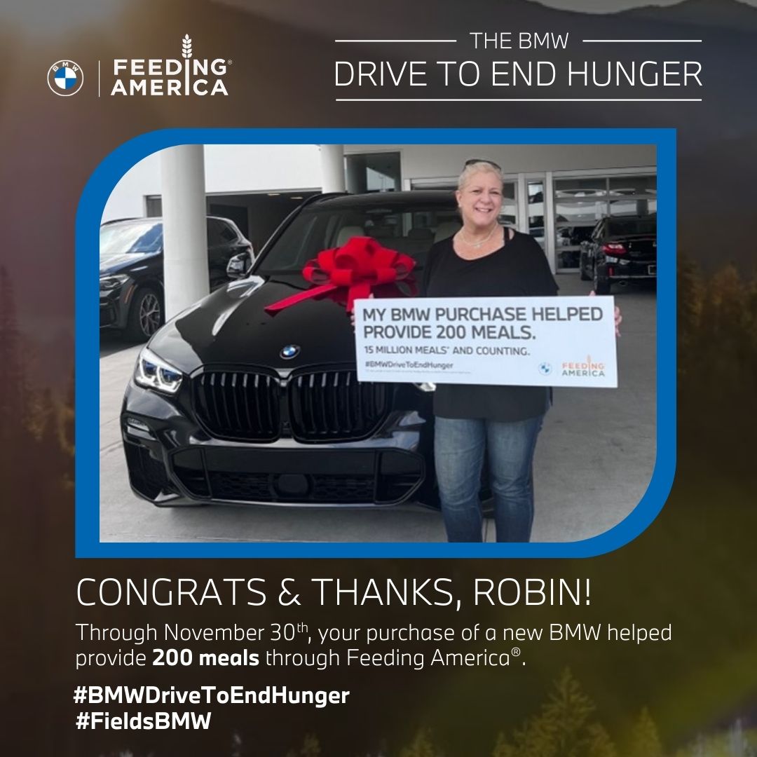 fieldsbmw's tweet photo. Many thanks and congratulations to Robin S. on acquiring her #BMW #X5! Robin S. was expertly assisted by team member Alexia at #FieldsBMW #WinterPark. We're excited to welcome Robin to the #FieldsFamily! #BMWDriveToEndHunger #FeedingAmerica https://t.co/JpJhpR1hIs