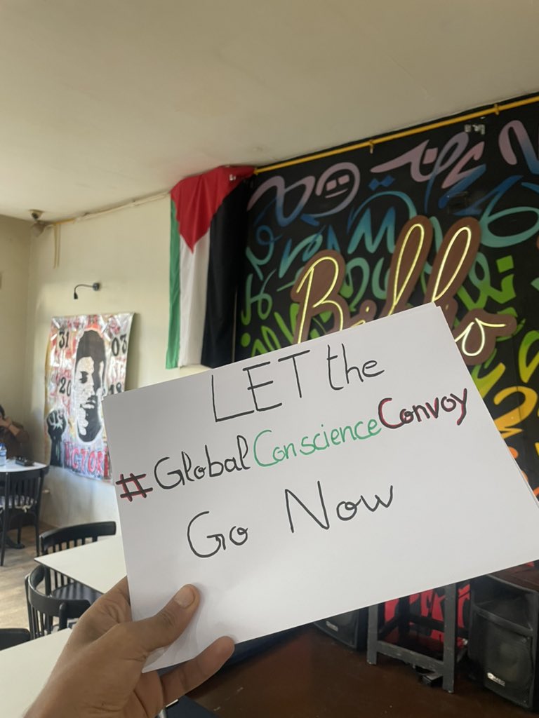 KhalilLahbibi's tweet photo. .Let the #globalconscienceconvo go
@gazaconvoy2023 
@MfaEgypt 
#OpenRafahCrossing 
لا تقفوا امام #قافلة_ضمير_العالم https://t.co/oWpyxpbuac